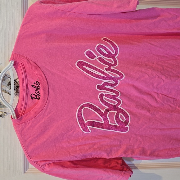 Like New, Barbie official cotton tee, glitter logo - Picture 2 of 7